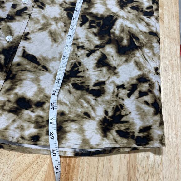 Samsoe Samsoe NWT Tea Shirt Top Camo Clay Size S Oversized Button Front Collar - Picture 9 of 13